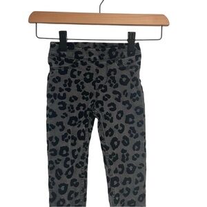 3 for $12 H&M Toddler Leopard Print Leggings Grey Black Jeans Pants Raised Print